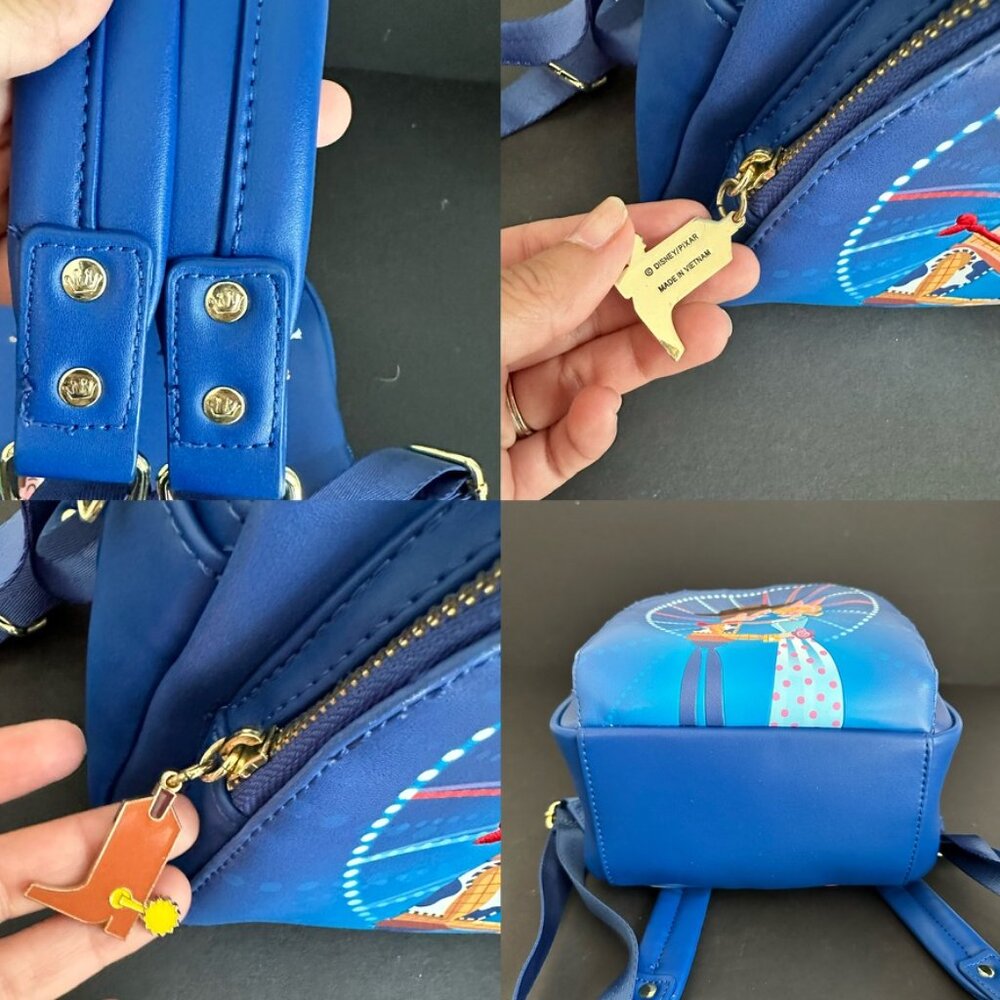 Loungefly Pixar Moment Woody & Bo Peep Mini Backpack and Wallet Toy Story 4 - Picture 5 of 16